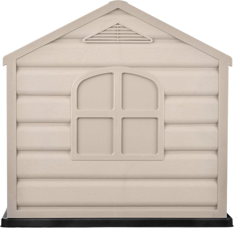Garden Store Direct Dog Kennel House Shelter Weather & Water Resistant, Easy Assembly, with Two Sizes (Terracotta Roof, Small)