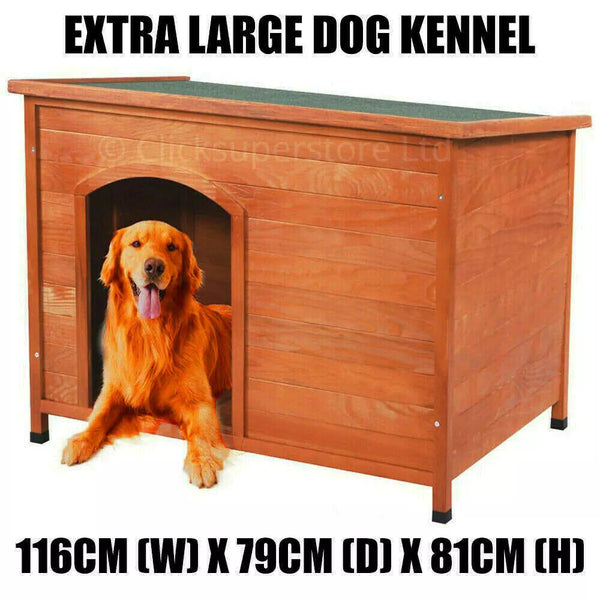Extra Large Outdoor Dog Kennel Winter Pet House Shelter Wooden Animal Hut