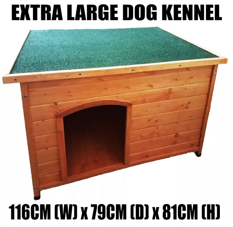 Extra Large Outdoor Dog Kennel Winter Pet House Shelter Wooden Animal Hut