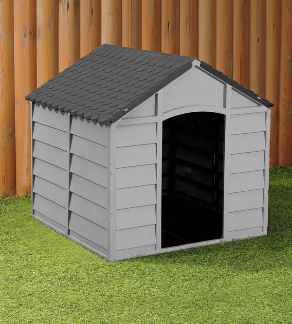 Garden Store Direct New Dog Kennel Shelters in Grey Tone, (Small)