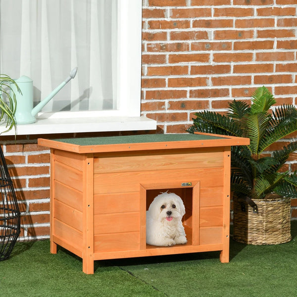 82cm Wooden Dog Kennel House Garden Shelter Backyard Waterproof Pet Supplies